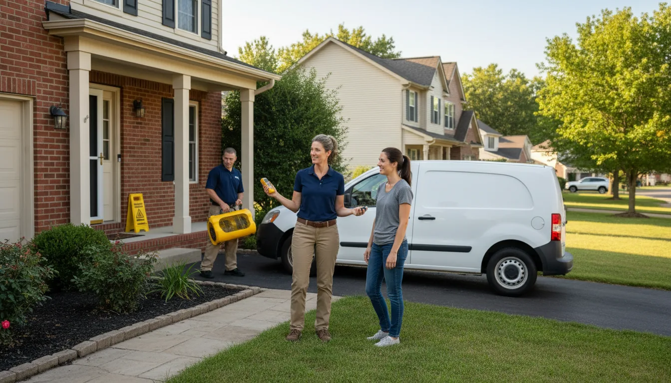 Residential water damage restoration in Power, MT
